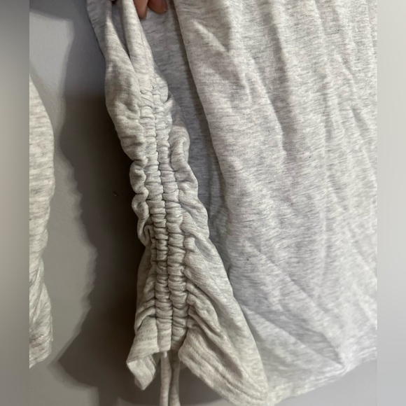 Athleta Lombard Ruched Sweatshirt Grey Size Large - Picture 4 of 12